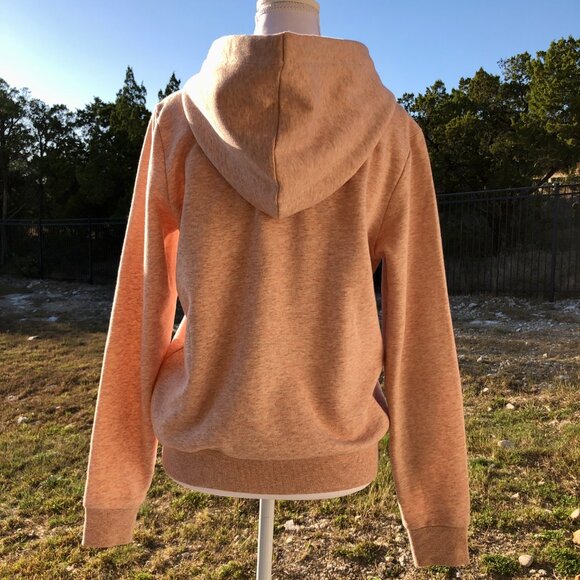 H&M Blush Pink Size Small Full Zip Hoodie Sweatshirt Casual Soft Feminine Winter - Picture 3 of 16